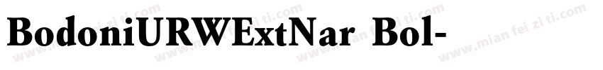 BodoniURWExtNar Bol字体转换
